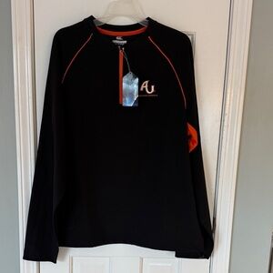 Colosseum Black and Orange Windbreaker Jacket Anderson University